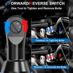 Azzuno 3/8" Cordless Electric Ratchet Wrench Set with 2 Batteries