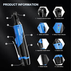 Azzuno 3/8" Cordless Electric Ratchet Wrench Set with 2 Batteries