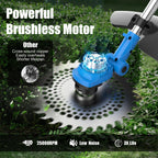 AZZUNO 21V Brushless Weed Wacker, 12" Cordless Trimmer