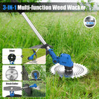 AZZUNO 21V Brushless Weed Wacker, 12" Cordless Trimmer