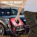 12V 24V Car Battery Charger & Engine Starter, 0-60A Automatic Battery Maintainer, 300 Cranking Amps